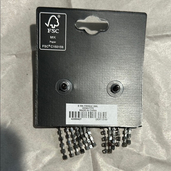 Torrid Rhinestone Fringe Dangle Pierced Earrings with Stone Cluster - Picture 6 of 11